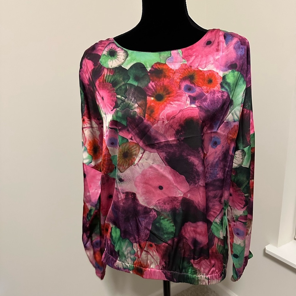 Women’s Jorge Perez Floral Long‎ Sleeve Blouse